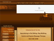 Tablet Screenshot of pet-guardians.com